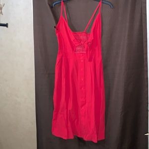 Never worn red halter dress